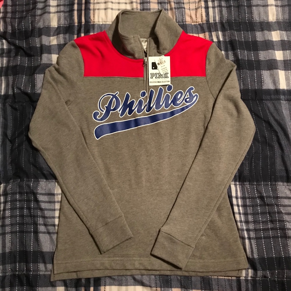 )NWT) VS Pink Phillies pullover SZ XS